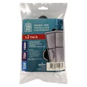 Carbon/Wool Cartridge S 2pk suit Bioscape Hang-On Filter Filter 550 750 1000
