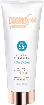 CosmoSun by Cosmopolitan SPF 55+ Mineral Sunscreen - Broad Spectrum, Reef Safe,