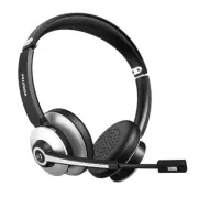 Wireless Headset, Bluetooth Headphones with Microphone Noise Canceling & Mic Mut