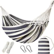 Double Hammock with Tree Straps - 2 Persons Hammock Portable Hanging Camping Bed