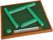 Portable Mini 144 Mahjong Set Mah Jong Table Traditional Game Travel Foldable
