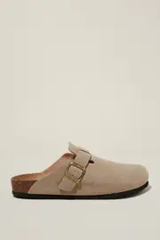 [Cotton On Men] Cotton On Men - Closed Toe Buckle Slide - Taupe 44 TAUPE