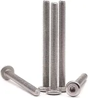 M6 x 50mm (20 Pack) Hex Socket Flat Head Screws, 304 Stainless Steel 18/8, Full Thread Machine Screws for Furniture, 3D Printer, DIY, Machinery