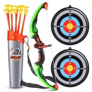 Bow and Arrow for Kids with LED Lights - Kids Archery Set Includes 1 Bow, 10 ...