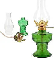 Oil Lamps Kerosene Lamp Exquisite Workmanship Oil Lamp for Indoor Lighting Decoration Glass Hurricane Lamp for Outdoor Camping Desktop Churches Lamp