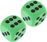 OFFIGAM 2Pcs Jumbo Foam Dice Colored Eva Dice for Educational Game Accessory for Parties Indoor Outdoor Activities Promotes Creativity Social Skills