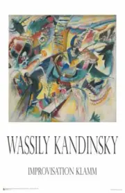 Wassily Kandinsky - Improvision Klamm Poster 11.5" x 17.5" Laminated