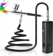Handheld Mini Airbrush Gun Set W/ Compressor Portable High Pressure for Painting