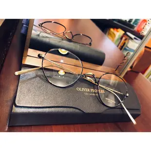 OLIVER PEOPLES |復古 琥珀圓框 金屬框 文青鏡架 歐耶眼鏡