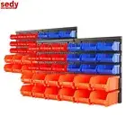 60 Storage Bin Rack Wall Mounted Tools Organiser Shed Work Bench Garage Au