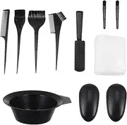 NOLITOY Diy Hair Dyeing Tool Set 11pcs/set Hair Coloring Kit Brush Comb Tinting Bowls for Home Salons