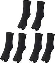 [Lopsity] 3PCS Split Toe Womens Tabi Socks Japanese Socks Split Toe Womens Flip Flop Socks for Men Women