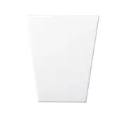 Emser Tile W10CODS0506WD Code - 5" x 6" Trapezoid Floor and Wall - White