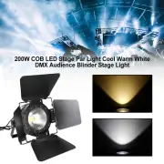 200W COB LED Stage Par Light Cool Warm White DMX Audience Blinder Stage Light,
