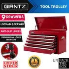 Giantz Tool Box Storage Drawer Mechanic Organiser Garage Workshop 9 Drawers