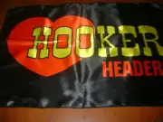 HOOKER Logo 20x30" Flag Banner HEADER Garage Racing Shop Decor RACE FLAG UPGRADE
