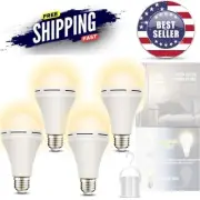 Emergency Rechargeable LED Bulb 15W 80W Equivalent Home Camping Tent Light