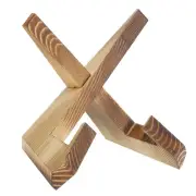 Wooden Plate Stands for Display, 6.5 Inch Display Holder for Plate, Light Brown