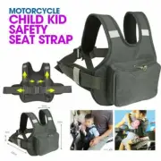 Child Kids Bike Motorcycle Safety Seat Strap Baby Harness Belt Reflective Black