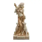 Ivory Gold Finish Hecate (Hekate) Goddess of Magic Mini Statue Veronese