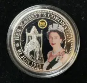 02 June 1953 Her Majesty's Coronation Platinum Plated Coin (QE2)