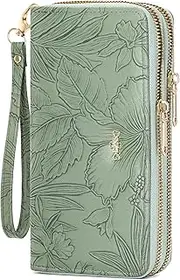 [RNIEGA] Women's Purse, Women's Large Capacity, Purse with RFID Blocking, Women's Wallet with Many Compartments and Mobile Phone Compartment