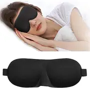 EZONEDEAL 3D Sleep Eye Mask For Side Sleeper, Soft and Comfortable Night Memory Foam padded Breathable Blindfold For Women & Men, Eye Cover Eye Shade with Adjustable Strap For Sleeping, Work, Travel