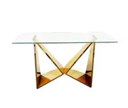 NNEDSZ Gold Console Table