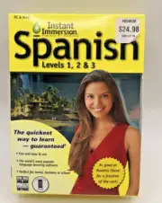 NEW SEALED PC and Mac Instant Immersion Spanish Levels 1 2 & 3 Learning Software