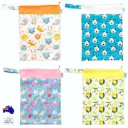 Baby Double Pockets Wet Dry Bag 30x40cm,MCN,Cloth Nappy Childcare Free Shipping