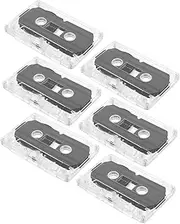 FELTECHELECTR 6 Pack Blank Audio Cassette Tapes 60 Recording Empty Tapes for Recording Sturdy for Long Use