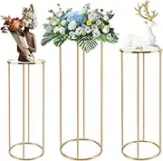DMDMBSR 3PCS Cylinder Pedestal Stands for Parties