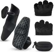 BIQIQI Rubber Gym Weightlifting Anti-Slip Workout Grips for Gym Training and Exercise (Large)