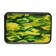 Men Black Metal Fashion Belt Buckle Army Green Color Camouflage Western Hunter
