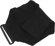 Black Sports Leg Phone Storage Bag with Hook and Loop Tape Elastic Calf Holder for Running Exercise and Outdoor Activities Secure Workout Pouch for Phones