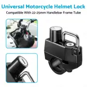 1 x Universal Motorcycle Helmet Lock 22mm 25mm Handlebar Frame Tube Bar