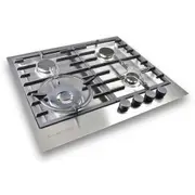Kleenmaid 60cm Stainless Steel Mounted Gas Cooktop/Stovetop w/Wok Burner GCT6030