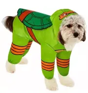 Teenage Mutant Ninja Turtles Michelangelo Full Body Dog Halloween Costume S-M