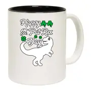 Happy St Patricks Day T Rex Dinosaur Irish Mug Cup