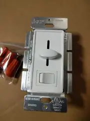 5 pc WHITE Decorator 700W Incandescent Slide Dimmer Single Pole Preset Switch