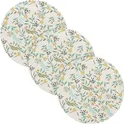 3 Pcs Trivet Runner for Hot Dishes 15in Cotton Thread Weave Cooking Potholder Set Holder for Crock Pot Protecting Counter White Fresh Cute Little Flower
