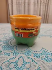Set of 3 Salsa Dip Bowls Kitchen Living Yellow Orange Green Salsa Bowl Pack New