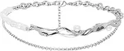 [HAMKVBPR] Choker Necklace Simple Pearl Choker Necklace Sweet Cool Collarbone Chain Punk Necklace