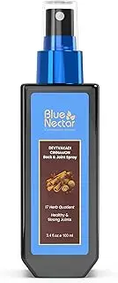 Blue Nectar Pain Relief Spray with Clove & Cinnamon | Ayurvedic Formula for Quick Relief from Back Pain, Knee Pain, Leg Pain & Sports Injuries (17 Herbs, 100ml)