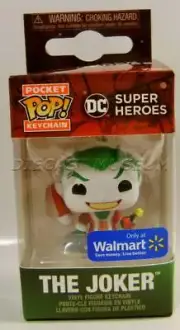 THE JOKER DC SUPER HEROES HOLIDAY XMAS FUNKO POP KEYCHAIN VINYL FIGURE 2021