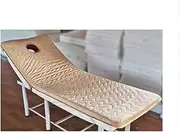 Beige,60 * 180cm,Memory Foam Mattress Topper with Hole Massage Table Pad & Face Cradl, Mattress Topper Square Head Elastic Bands, 6cm Thicken Non-Slip Lash Bed Cushion