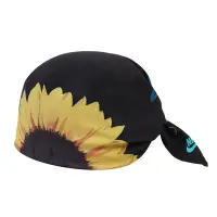 在飛比找Yahoo奇摩購物中心優惠-Nike 頭巾 Bandana Printed 黑 向日葵 