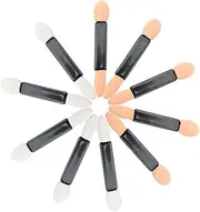 Beatifufu 50pc Dual Sided Eye Shadow Sponge Applicator Brush for Women Latex Makeup Tool Comfortable Easy Application for Beginners Professionals