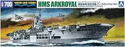 Aoshima Bunka Kyozai 1/700 Water Line Series British Navy Aircraft Carrier Arkroyal 1941 Plastic Model 714