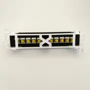 19in Rackmount or Wall Mount 10Port Network Patch Panel (ST Optical Fiber Patch)